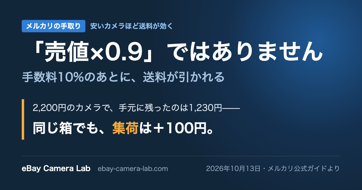 メルカリの手取りは売値×0.9ではありません 表紙